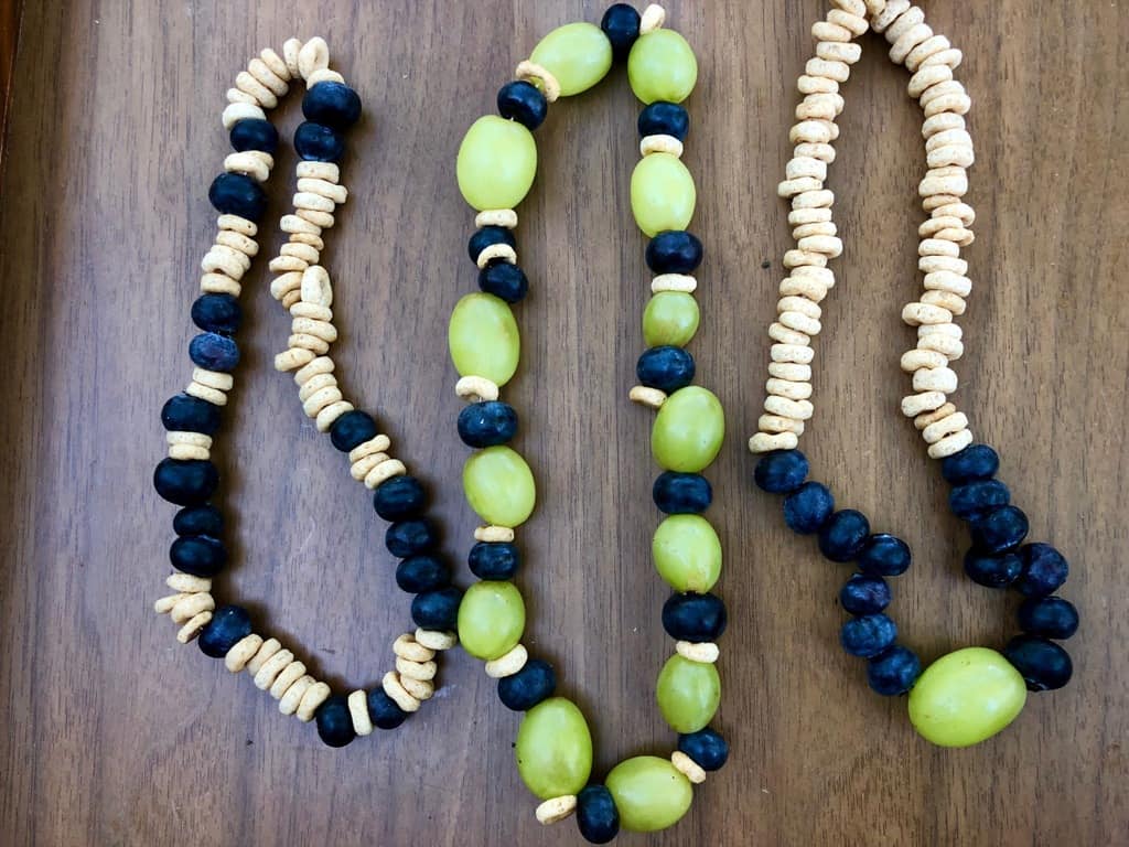 edible fruit necklace for toddler