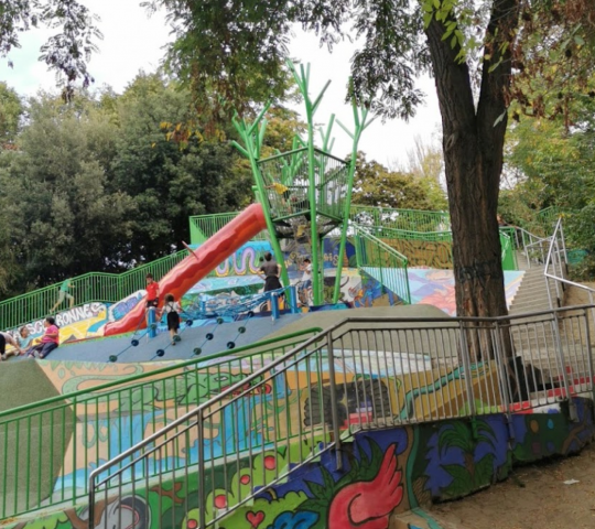 Playground in Parc de Belleville
